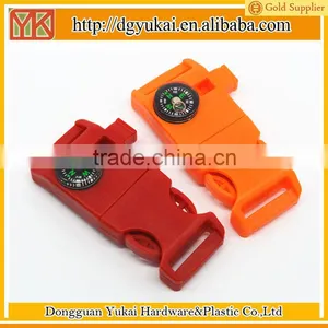 Yukai Plastic Survival Gear Buckles Whistle Curved Buckles for Outdoor Sports thumbnail-1