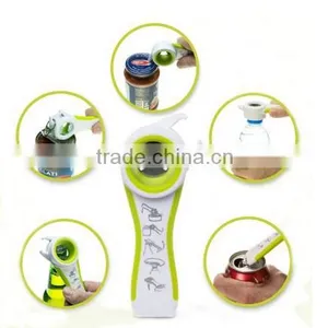 4 In 1 Multifunction Can Opener Kitchen Tools 1PC Skidproof Jar/Bottle Opener Beer/Wine Helper thumbnail-4