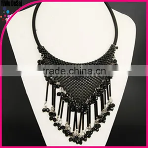Beaded Tassel Necklace Fashion Women Necklace Jewelry thumbnail-4