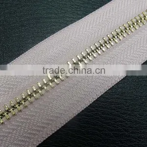 5# Metal Open End Zipper With Pearl Pull for Jacket ,auto Lock Custom Zipper thumbnail-5
