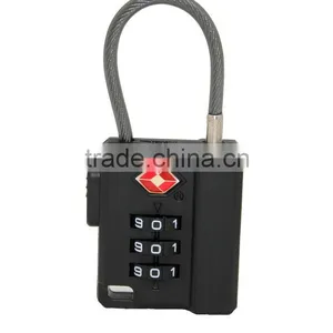 TSA 3-dial Combo Cable Lock thumbnail-1