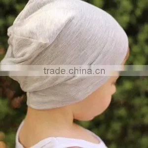 (CA303#Grey&striped)baby Crochet Beanie Cotton Grey and Striped Caps for Children thumbnail-2