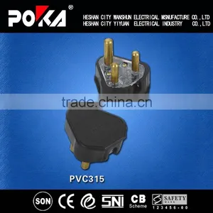 UK Type Industry Plug, Plastic Wall Plug, Schuko Plug/ With Light thumbnail-1