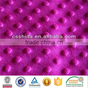 2016 Newest Design Hot Sale SGS Checked Lint Free Home Use Minky Dot Baby Blanket thumbnail-1