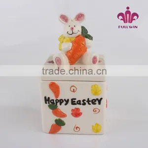 Bunny Canister for Easter Ceramic Canister Set thumbnail-1