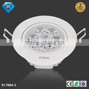 7*1w Round Led Ceiling Light Silver Surface Led Light Fixture thumbnail-4