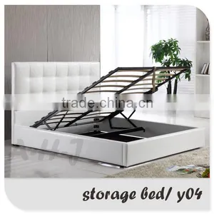 Home Furniture Prado Gas Lift Ottoman Faux Leather Storage Bed Quality Choice thumbnail-1