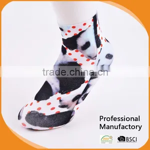Wholesale Ladys Sublimation Ankle Socks/ Printing Socks/woman Sock thumbnail-2