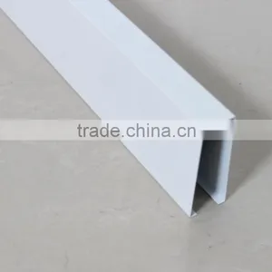 Rust Proofing White Powder Coating Metal Baffle Sus[ended U Aluminum Baffle Ceiling thumbnail-1