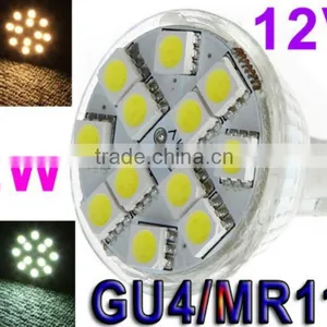 2W MR11 GU4 120-144LM LED Bulb Lamp 12 SMD5050 Warm White/White LED Lamp Spotlight thumbnail-1
