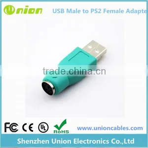 PS2 PS/2 Female to USB Male Mouse Passive Adapter thumbnail-1