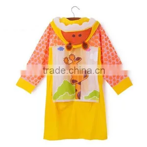Cute Kids Unisex Cartoon Hoodie Inflating Cap Brim Outwear Camping Raincoats thumbnail-5