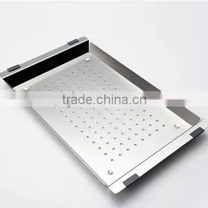 HOUSESTAR HOT SELLING Handmade Kitchen Sink Stainless Steel Rice Colander thumbnail-1