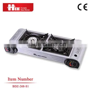 Factory Supply Cooking Double Burner Gas Stove thumbnail-1