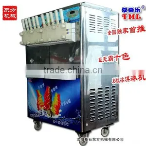 Hot Sell Rainbow Soft Ice Cream Machine/ Counter Top Soft Serve Ice Cream Machine/ Cheap Italian Ice Cream Machine thumbnail-2