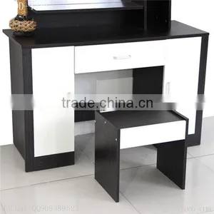 Wooden Grain Melmained MDF Board Modern Large Simple Cheap Dressing Table thumbnail-2