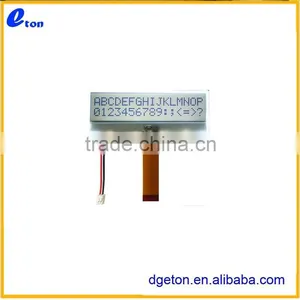 FSTN BLACK CHARACTER AND WHITE LED BACKLIGHT 16X2 COG LCD Display thumbnail-1