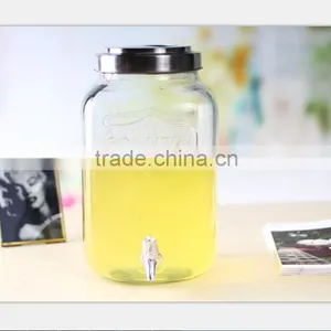 Glass Dispenser With Tap and Cover thumbnail-1