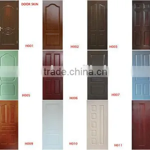 Good Quality Molded Teak HDF Door Skin TWDS-123 thumbnail-6
