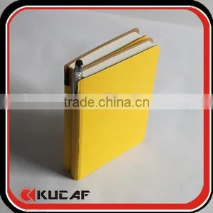 Yellow Hardcover Pocket Journal Notebook With Pen Inside thumbnail-1