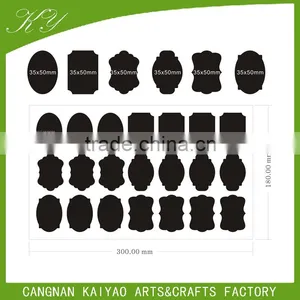 Custom Die Cut Various Shape Black Chalkboard Adhesive Sticker thumbnail-3