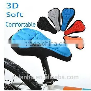 3D Silicone And Gel Pad Soft Cushion Bike Bicycle Saddle Cover Cycling Cycle Seat thumbnail-1