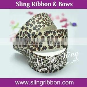 1.5 Inch Single Faced Leopard Printed Ribbon thumbnail-1