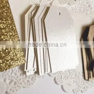 Wedding Party Card Bronze Gold Pink Glitter Label Gift Price Mini Hang Tag thumbnail-5