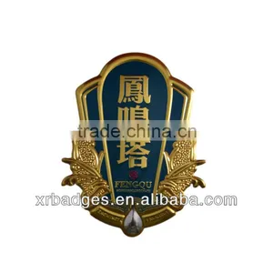 Metal Sign Like Embossed Wine Label for Company Name thumbnail-1