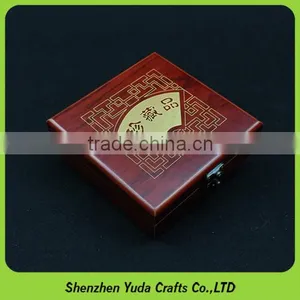 Logo Printing Luxurious Wooden Display Case Custom Small MDF Box thumbnail-3