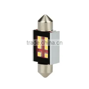 2 X 2323 6SMD 300LM S8.5 36MM LED Car License Plate Lamp Width Light Bulb Replacement White thumbnail-2