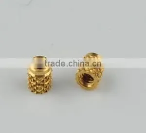 Flush Head Pineapple Threaded Brass Insert Nuts thumbnail-1
