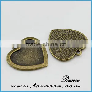 Antique Brass Vintage Style Oval Setting Pendant for Sale thumbnail-6