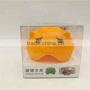 Cute Silicone Pig Mobile Phone Holder Desktop Holder Fashion Design Custom LOGO Print thumbnail-6