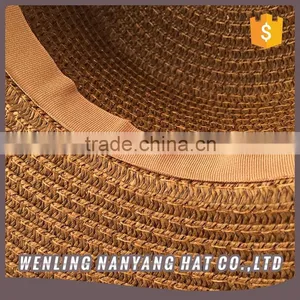 Stylish Flat Top Strawhat Ladies Hat Paper Hat Bow Lady Sun Hat Visor Cap thumbnail-3