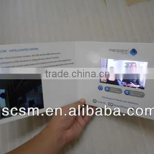 2.4inch LCD Screen Invitation Card Video Greeting Brochure Electronic Paper Card thumbnail-1