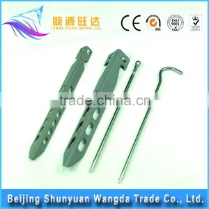 High Quality Sandblasting Titanium Tent Pegs for Tents Camping Outdoor thumbnail-1