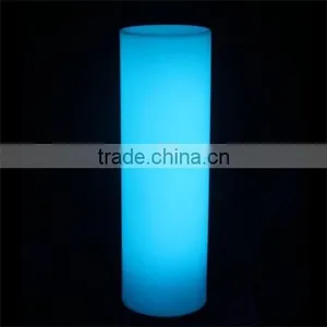 Color Change Large LED Plastic Cylinder With Remote Control thumbnail-2