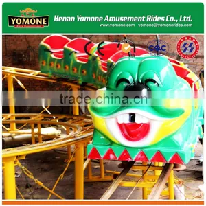 Popular Amusement Park Outdoor Games Rides Caterpillar Roller Coaster With Track Train for Sale thumbnail-2