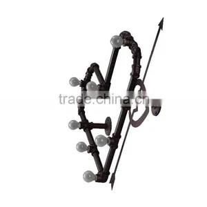 Manufacturer's Premium Industrial Vintage Wall Lamp Novelty Heart Wall Lamp Loft Water Pipe Wall Sconce thumbnail-3