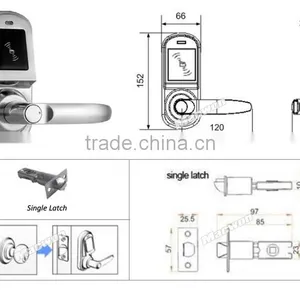 Smartphone Metal NFC Door Lock Unlocked via Smartphone NFC Tag With APP thumbnail-4