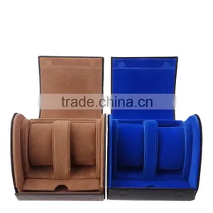 China Leather Factory Wholesale Custom Luxury Watch Box, Black Beautiful Gift Box thumbnail-1