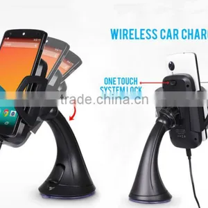 Qi Wireless Car Charger With Adjustable Air Vent Mount For Mobile Phones thumbnail-4