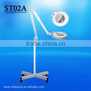 Round Magnifying Lamp With Cover With 4pcs Rollers Floor Stand thumbnail-1