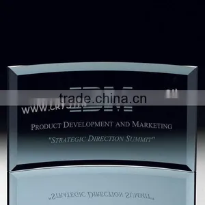 Wholesale 2016 Crystal Jade Glass Trophy Awards Blank for Business Gift thumbnail-1