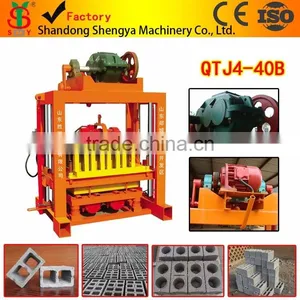 QTJ4-40 Used Concrete Save Energy Hollow Block Shaping Machine Made in China With High Capacity Vedio Showing in Youtube thumbnail-1