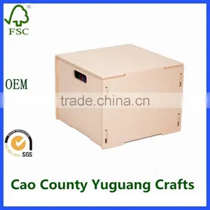 Unfinished Wooden File Box Wooden Decorative Paper File Storage Boxes Crates thumbnail-2