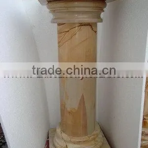 POLISHED TEAKWOOD MARBLE PEDESTALS thumbnail-3