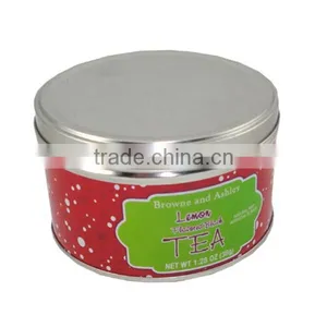 Round Tea Metal Tin Boxes thumbnail-1