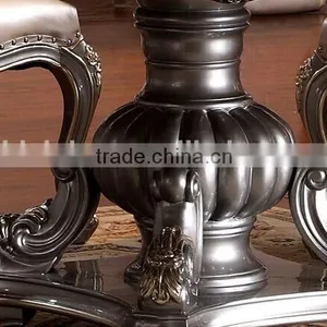 BISINI European Classic Dining Room Sets, Exquisite Carved Dining Table & Chairs Set, Round Dining Table and Chairs (BF01-ML017) thumbnail-5